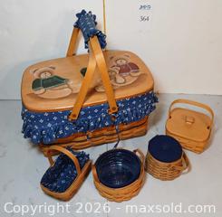 MaxSold Auction: Longaberger Baskets Bear Family and Other Blues - Fremont (California, USA) PARTNER MANAGED Estate Sale Online Auction - Las Palmas Avenue