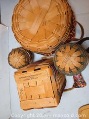 MaxSold Auction: Longaberger Baskets Maroon Foliage - Fremont (California, USA) PARTNER MANAGED Estate Sale Online Auction - Las Palmas Avenue