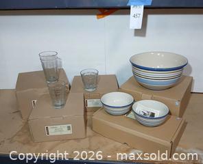 MaxSold Auction: Longaberger Cabana Bowls and Glass Tumblers - Fremont (California, USA) PARTNER MANAGED Estate Sale Online Auction - Las Palmas Avenue