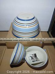 MaxSold Auction: Longaberger Cabana Bowls and Glass Tumblers - Fremont (California, USA) PARTNER MANAGED Estate Sale Online Auction - Las Palmas Avenue