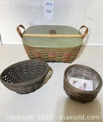 MaxSold Auction: Longaberger Food Storage & Basket Set - Fremont (California, USA) PARTNER MANAGED Estate Sale Online Auction - Las Palmas Avenue
