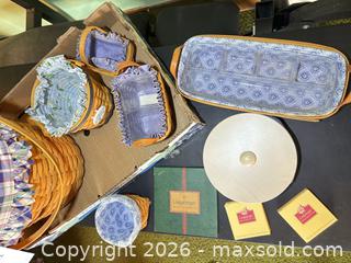 MaxSold Auction: Longaberger Light Blue Fabric - Fremont (California, USA) PARTNER MANAGED Estate Sale Online Auction - Las Palmas Avenue