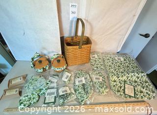 MaxSold Auction: Longaberger Lots of Luck Baskets & Accessories  - Fremont (California, USA) PARTNER MANAGED Estate Sale Online Auction - Las Palmas Avenue