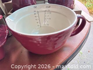 MaxSold Auction: Longaberger Paprika Dish Set - New - Fremont (California, USA) PARTNER MANAGED Estate Sale Online Auction - Las Palmas Avenue