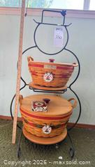 MaxSold Auction: Longaberger Snowman Display Set  - Fremont (California, USA) PARTNER MANAGED Estate Sale Online Auction - Las Palmas Avenue