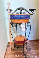 MaxSold Auction: Longaberger Wrought Iron Stands with Baskets  - Fremont (California, USA) PARTNER MANAGED Estate Sale Online Auction - Las Palmas Avenue