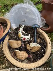 MaxSold Auction: Mostly Large Planters Assortment  - Fremont (California, USA) PARTNER MANAGED Estate Sale Online Auction - Las Palmas Avenue