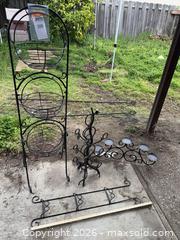 MaxSold Auction: Wrought Iron Indoor/Outdoor Assortment  - Fremont (California, USA) PARTNER MANAGED Estate Sale Online Auction - Las Palmas Avenue