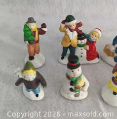MaxSold Auction: 12 Resin Miniature Christmas/Winter Figurines - Markham (Ontario, Canada) SELLER MANAGED Downsizing Online Auction - Carlton Road