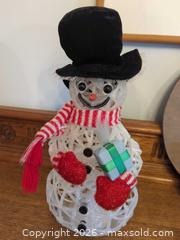 MaxSold Auction: Christmas/Winter Holiday Decor: Snowman, Sign, Lights, Cross-Stitch - Markham (Ontario, Canada) SELLER MANAGED Downsizing Online Auction - Carlton Road