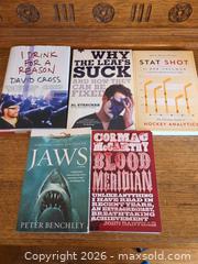 MaxSold Auction: Lot of 5 Books by David Cross, Cormac McCarthy & More - Markham (Ontario, Canada) SELLER MANAGED Downsizing Online Auction - Carlton Road