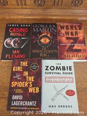 MaxSold Auction: Lot of 5 Paperback Thriller/Horror/Mystery Books - Markham (Ontario, Canada) SELLER MANAGED Downsizing Online Auction - Carlton Road