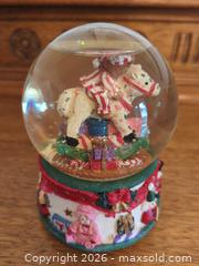 MaxSold Auction: Small Christmas Snow Globe with Musical Wind-Up Base - Markham (Ontario, Canada) SELLER MANAGED Downsizing Online Auction - Carlton Road