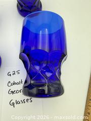 MaxSold Auction: Georgian Cobalt Blue Tumblers - Bremerton (Washington, USA) SELLER MANAGED Estate Sale Online Auction - Burwell Street