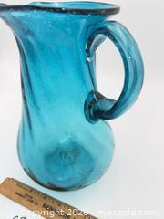 MaxSold Auction: Hand Blown Blue Pitcher - Bremerton (Washington, USA) SELLER MANAGED Estate Sale Online Auction - Burwell Street
