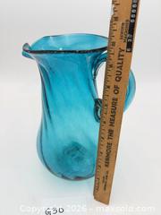 MaxSold Auction: Hand Blown Blue Pitcher - Bremerton (Washington, USA) SELLER MANAGED Estate Sale Online Auction - Burwell Street