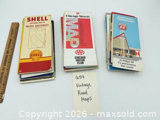 MaxSold Auction: Vintage Road Maps - Bremerton (Washington, USA) SELLER MANAGED Estate Sale Online Auction - Burwell Street