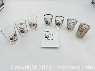 MaxSold Auction: Vintage Shot Glasses - Bremerton (Washington, USA) SELLER MANAGED Estate Sale Online Auction - Burwell Street