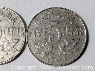 MaxSold Auction: 1928 1934 Canada 5 Cent Coin - South Frontenac (Ontario, Canada) SELLER MANAGED Downsizing Online Auction - Battersea Road