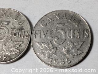 MaxSold Auction: 1928 1935 Canada 5 cents  - South Frontenac (Ontario, Canada) SELLER MANAGED Downsizing Online Auction - Battersea Road
