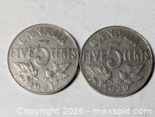 MaxSold Auction: 1930 31 Canada 5 cents lot - South Frontenac (Ontario, Canada) SELLER MANAGED Downsizing Online Auction - Battersea Road