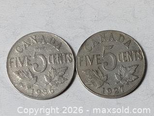 MaxSold Auction: 1935-27 Canada 5 cent coin lot - South Frontenac (Ontario, Canada) SELLER MANAGED Downsizing Online Auction - Battersea Road