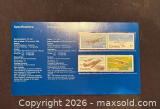 MaxSold Auction: 1980 CANADA POST THEMATIC PACK  Stamps  CANADIAN MILITARY AIRCRAFT - Aurora (Ontario, Canada) SELLER MANAGED Estate Sale Online Auction - Closs Square