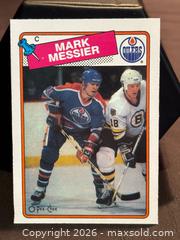 MaxSold Auction: 1988-89 O-Pee-Chee VTG OPC , Mark Messier Edmonton Oilers #93, Collectable Trading Card  - Aurora (Ontario, Canada) SELLER MANAGED Estate Sale Online Auction - Closs Square