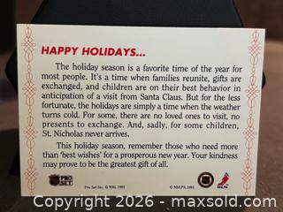 MaxSold Auction: 1991 Parkhurst Pro Set NHL Santa Claus Happy Holidays , Collectable Trading Card - Aurora (Ontario, Canada) SELLER MANAGED Estate Sale Online Auction - Closs Square