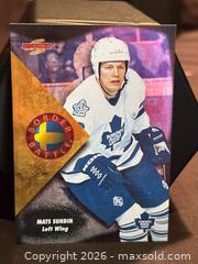 MaxSold Auction: 1995-96 Score Border Battle Mats Sundin Toronto Maple Leafs #15, Collectable Trading Card  - Aurora (Ontario, Canada) SELLER MANAGED Estate Sale Online Auction - Closs Square