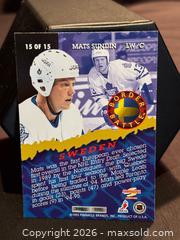 MaxSold Auction: 1995-96 Score Border Battle Mats Sundin Toronto Maple Leafs #15, Collectable Trading Card  - Aurora (Ontario, Canada) SELLER MANAGED Estate Sale Online Auction - Closs Square