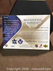 MaxSold Auction: 2007-08 SPX Winning Combos Mats Sundin/Borje Salming Toronto Maple Leafs #WC-BM, Collectab - Aurora (Ontario, Canada) SELLER MANAGED Estate Sale Online Auction - Closs Square