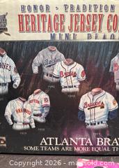 MaxSold Auction: ATLANTA BRAVES MLB Heritage Jersey Then/Now Collection 1901-1999 Mini Plaque-NEW, Sealed - Aurora (Ontario, Canada) SELLER MANAGED Estate Sale Online Auction - Closs Square
