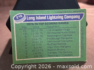 MaxSold Auction: BRYAN TROTTIER  1976-77  ROOKIE  TOP SCORING LINE  Topps  #216  NY Islanders, Collectable  - Aurora (Ontario, Canada) SELLER MANAGED Estate Sale Online Auction - Closs Square