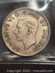 MaxSold Auction: Canada 1939 $1 One Silver Dollar ICCS Certified MS-63 Parliment Royal Visit - Aurora (Ontario, Canada) SELLER MANAGED Estate Sale Online Auction - Closs Square