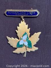 MaxSold Auction: Lions Club International Pin - Sunderland, Ontario - Trillium   - Aurora (Ontario, Canada) SELLER MANAGED Estate Sale Online Auction - Closs Square