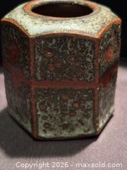 MaxSold Auction: Stoneshill Pottery; a small hexagonal stoneware pot, impressed - Aurora (Ontario, Canada) SELLER MANAGED Estate Sale Online Auction - Closs Square