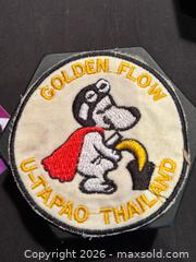 MaxSold Auction: Vietnam War Patch - U-TAPAO GOLDEN FLOW - USAF DRUG TEST - Vietnam War - Thai SNOOPY, 3.2” - Aurora (Ontario, Canada) SELLER MANAGED Estate Sale Online Auction - Closs Square