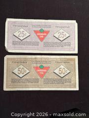 MaxSold Auction: Vintage Canadian Tire Money - 75 th Anniversary  - Aurora (Ontario, Canada) SELLER MANAGED Estate Sale Online Auction - Closs Square
