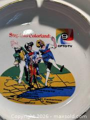 MaxSold Auction: VINTAGE CFTO-TV 9 Step into Color TORONTO  Ontario Georgian China Ash Tray - Aurora (Ontario, Canada) SELLER MANAGED Estate Sale Online Auction - Closs Square
