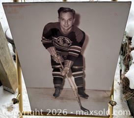 MaxSold Auction: Vintage Chicago Black Hawk Player , 30” x 20” , mounted on board. HOF Archive - Aurora (Ontario, Canada) SELLER MANAGED Estate Sale Online Auction - Closs Square