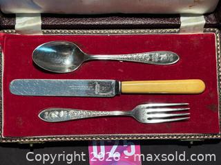 MaxSold Auction: Vintage Queen Elizabeth R 1953 Coronation Children's  Silver Cutlery Set in Box - Aurora (Ontario, Canada) SELLER MANAGED Estate Sale Online Auction - Closs Square