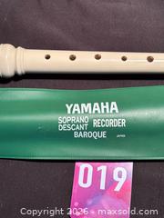 MaxSold Auction: Yamaha RECORDER Soprano Off White with Case, Made In Japan - Aurora (Ontario, Canada) SELLER MANAGED Estate Sale Online Auction - Closs Square