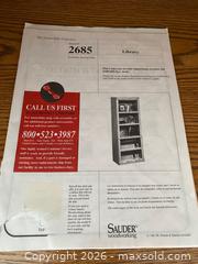 MaxSold Auction: 2 Sauder Bookcases, Medium Oak, 77.5" H x 30" W x 16.5" D - Wilmot (Ontario, Canada) PARTNER MANAGED Estate Sale Online Auction - Summit Crescent