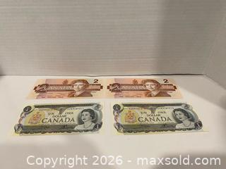 MaxSold Auction: 2 sets of sequential Canadian $1 and $2 Notes - Wilmot (Ontario, Canada) PARTNER MANAGED Estate Sale Online Auction - Summit Crescent