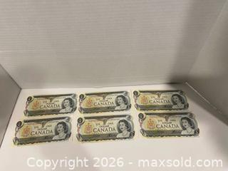MaxSold Auction: 6 Sequential 1973 Uncirculated Canadian Dollar Notes - Wilmot (Ontario, Canada) PARTNER MANAGED Estate Sale Online Auction - Summit Crescent