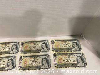 MaxSold Auction: 6 Sequential 1973 Uncirculated Canadian Dollar Notes - Wilmot (Ontario, Canada) PARTNER MANAGED Estate Sale Online Auction - Summit Crescent