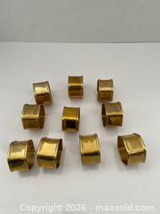 MaxSold Auction: Brass Hexagonal Napkin Rings, Set of 10 - Wilmot (Ontario, Canada) PARTNER MANAGED Estate Sale Online Auction - Summit Crescent