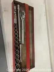 MaxSold Auction: Challenger 3/8" Drive Socket Set in Metal Case - Wilmot (Ontario, Canada) PARTNER MANAGED Estate Sale Online Auction - Summit Crescent