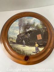 MaxSold Auction: Christian Bell Porcelain Trains Decorative Plate (Framed) - Wilmot (Ontario, Canada) PARTNER MANAGED Estate Sale Online Auction - Summit Crescent